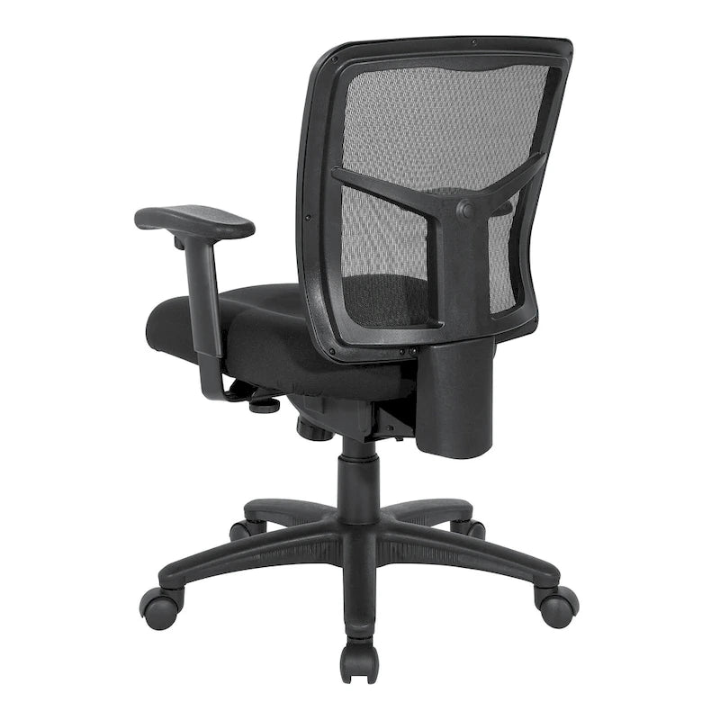 Chaise de bureau à dossier en maille avec accoudoirs réglables en hauteur