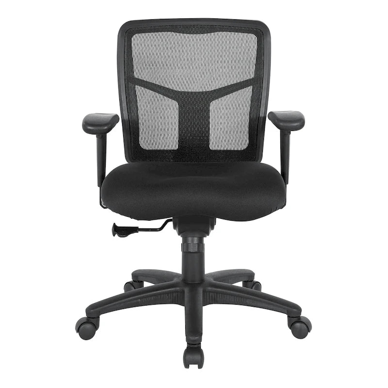 Chaise de bureau à dossier en maille avec accoudoirs réglables en hauteur