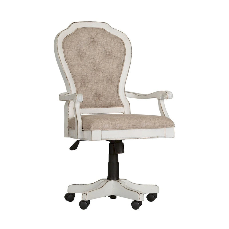 Chaise de bureau junior Magnolia Manor Antique White Weathered Bark
