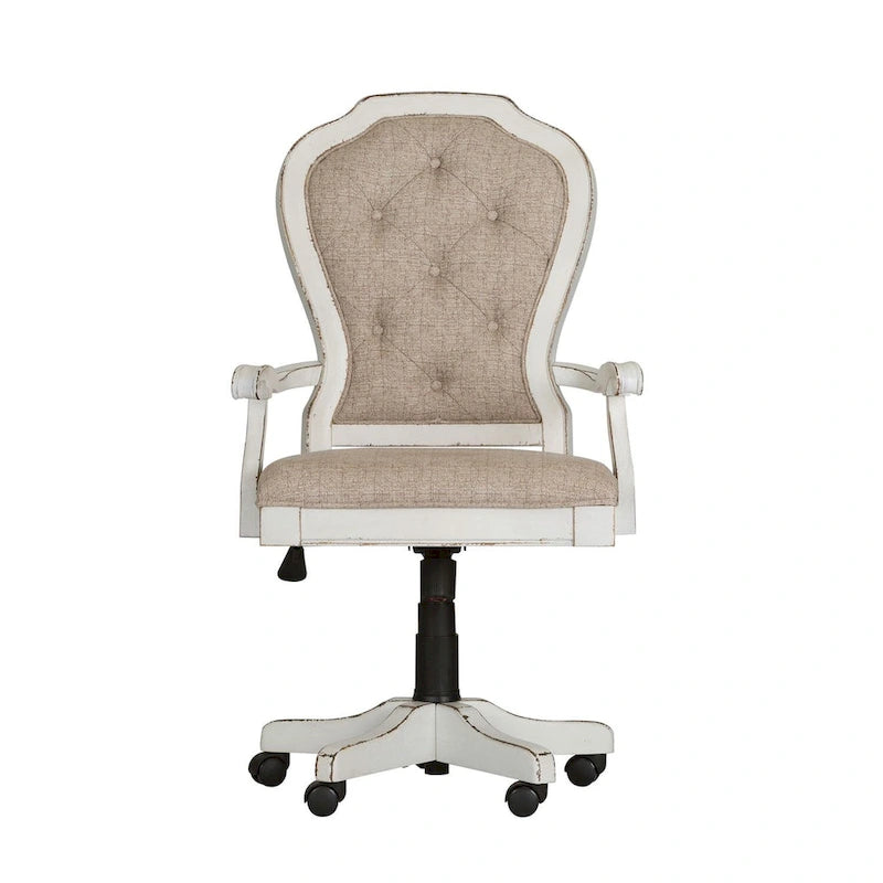Chaise de bureau junior Magnolia Manor Antique White Weathered Bark