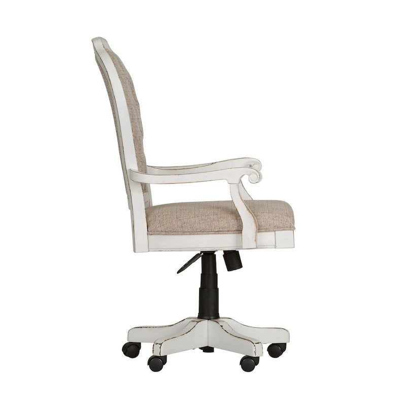 Chaise de bureau junior Magnolia Manor Antique White Weathered Bark