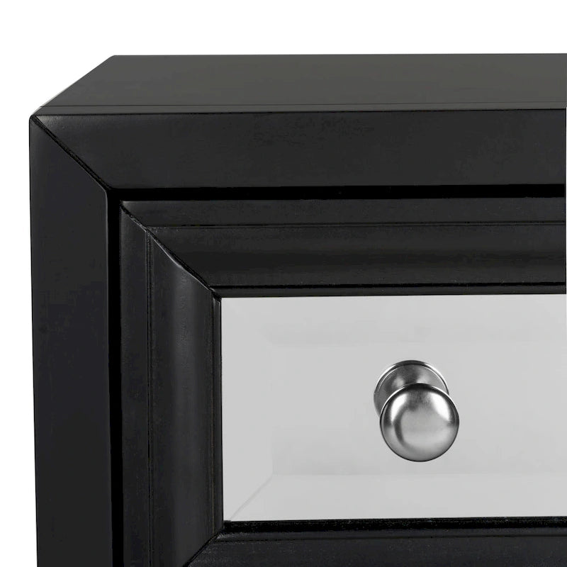 SAFAVIEH Dellia Commode de Rangement Noire à 3 Tiroirs