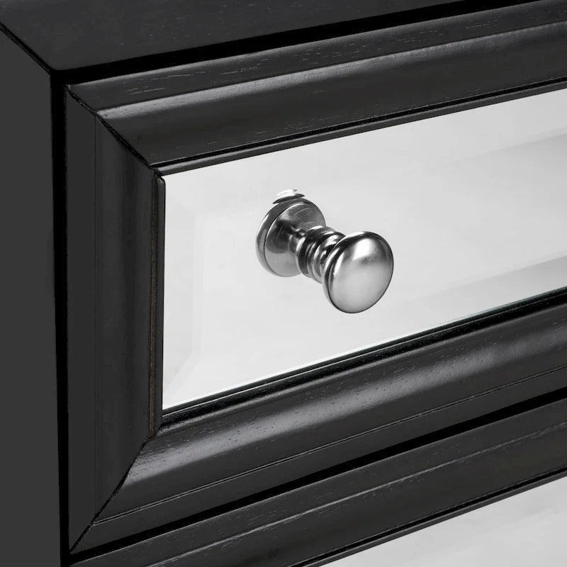 SAFAVIEH Dellia Commode de Rangement Noire à 3 Tiroirs