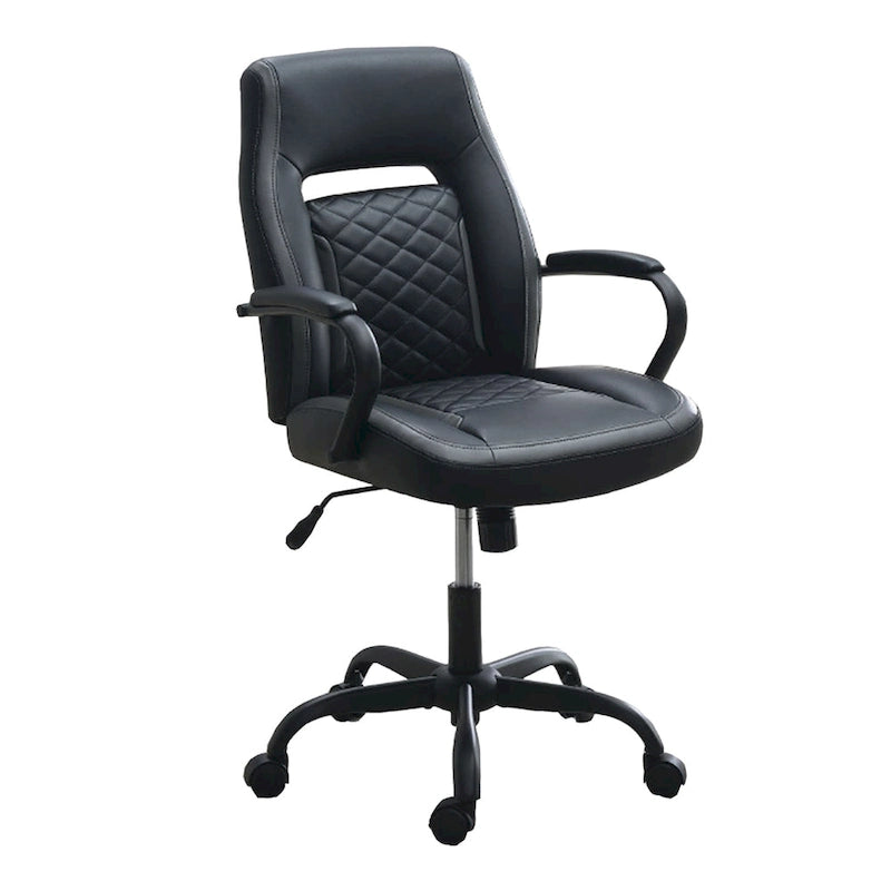 Fauteuil de bureau tapissé avec accoudoirs rembourrés