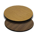 Dessus de table rond de 36 po avec dessus laminé réversible