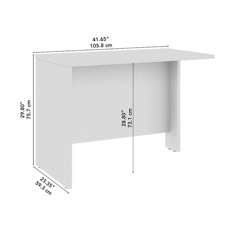 Retour de bureau Hampton Heights 42W par Bush Business Furniture
