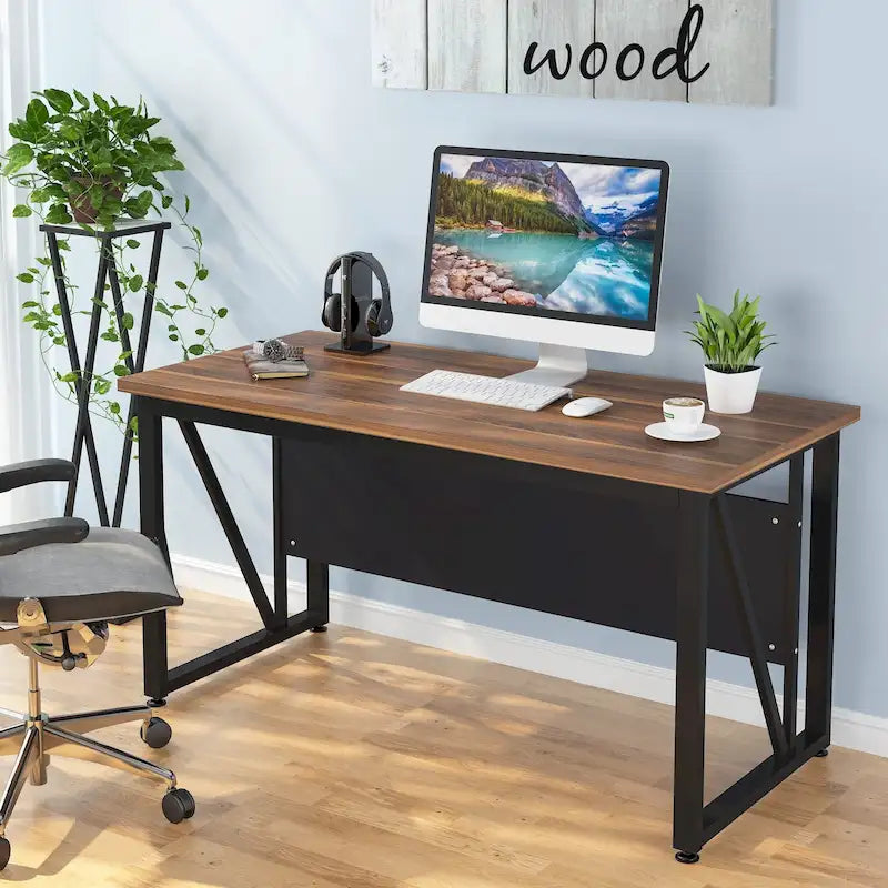 Bureau d'ordinateur de 55 pouces, table d'étude et de jeu pour la maison et le bureau
