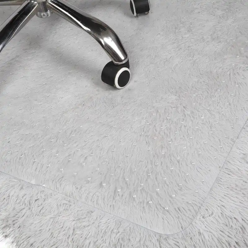Tapis de chaise de bureau avec rebord, 36 x 48 pouces, glisse facile pour les chaises, plat sans curling