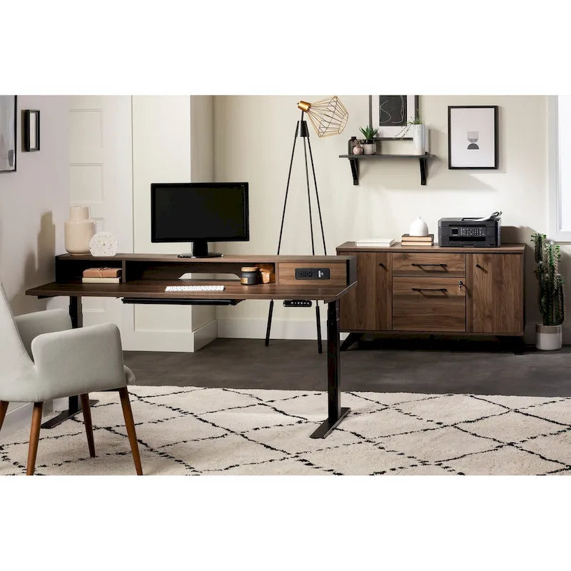 Cabinet de rangement 2 tiroirs avec portes Helsy de South Shore