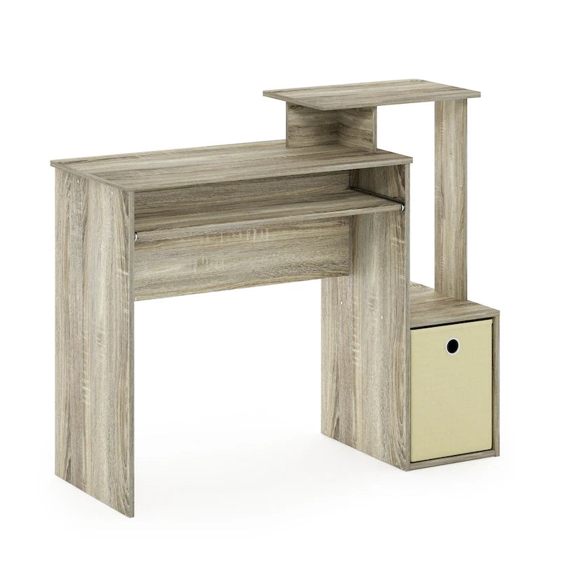 Bureau polyvalent avec poubelle de rangement