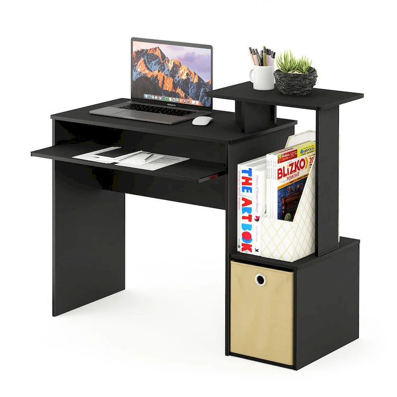 Bureau polyvalent avec poubelle de rangement