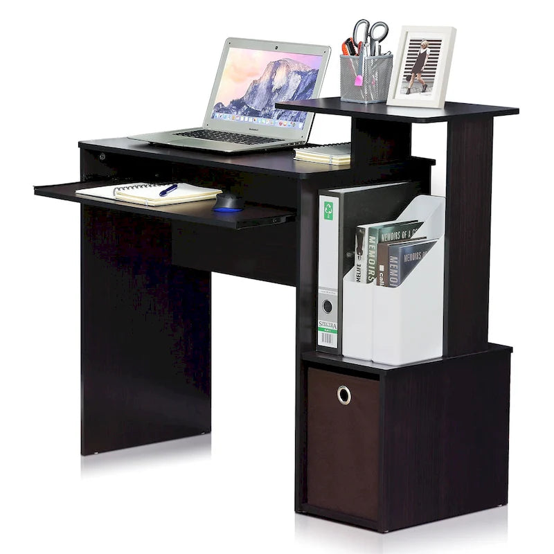 Bureau polyvalent avec poubelle de rangement
