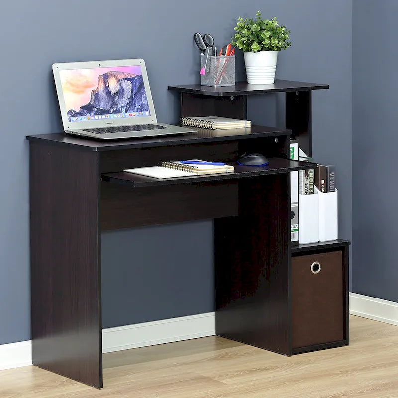 Bureau polyvalent avec poubelle de rangement