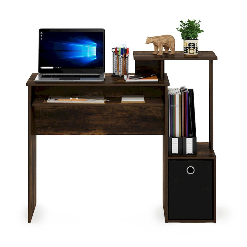 Bureau polyvalent avec poubelle de rangement