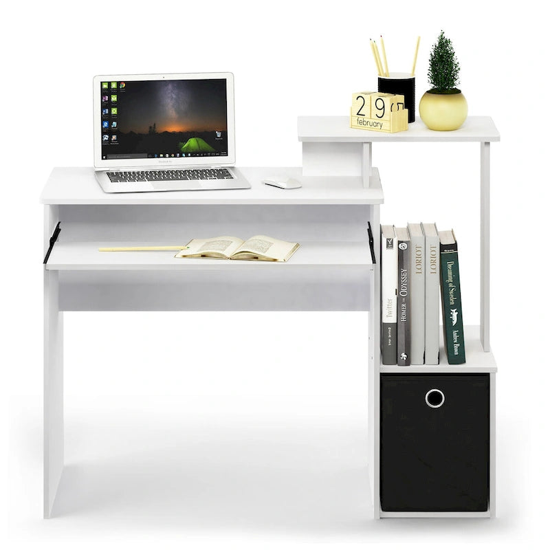 Bureau polyvalent avec poubelle de rangement
