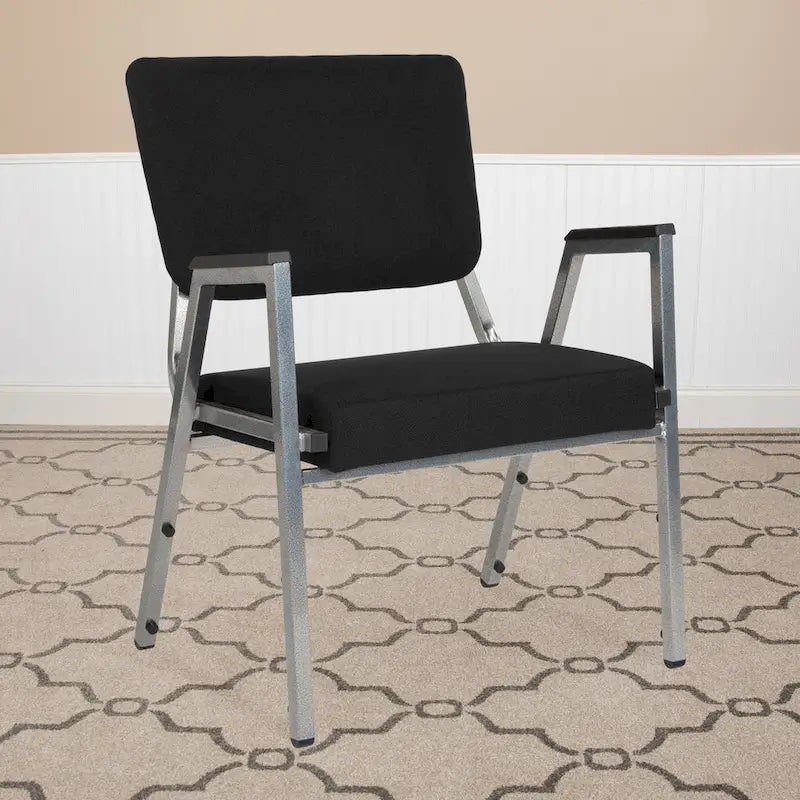 Fauteuil d'accueil médical bariatrique avec capacité de 680 kg et traitement antimicrobien