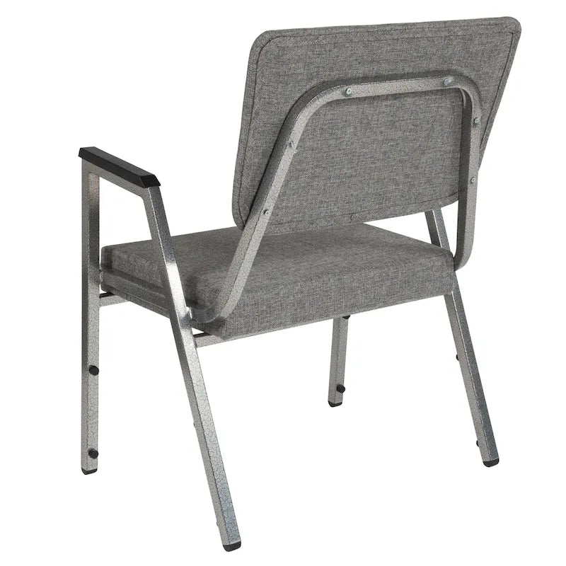 Fauteuil d'accueil médical bariatrique avec capacité de 680 kg et traitement antimicrobien