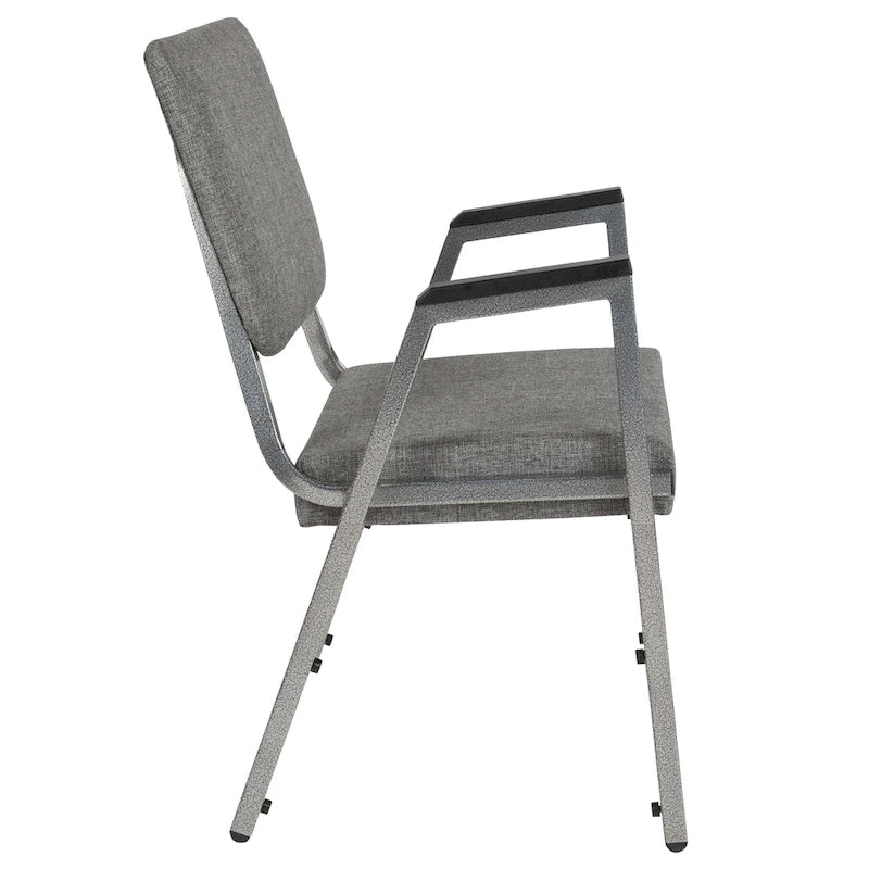 Fauteuil d'accueil médical bariatrique avec capacité de 680 kg et traitement antimicrobien