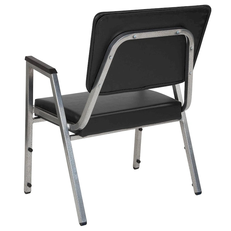 Fauteuil d'accueil médical bariatrique avec capacité de 680 kg et traitement antimicrobien