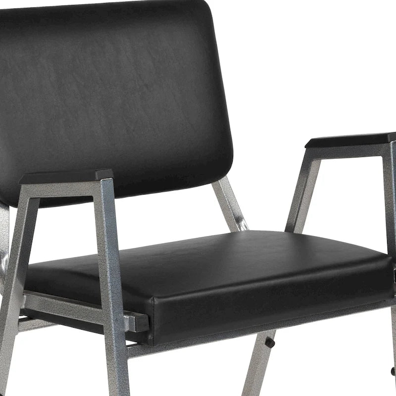 Fauteuil d'accueil médical bariatrique avec capacité de 680 kg et traitement antimicrobien