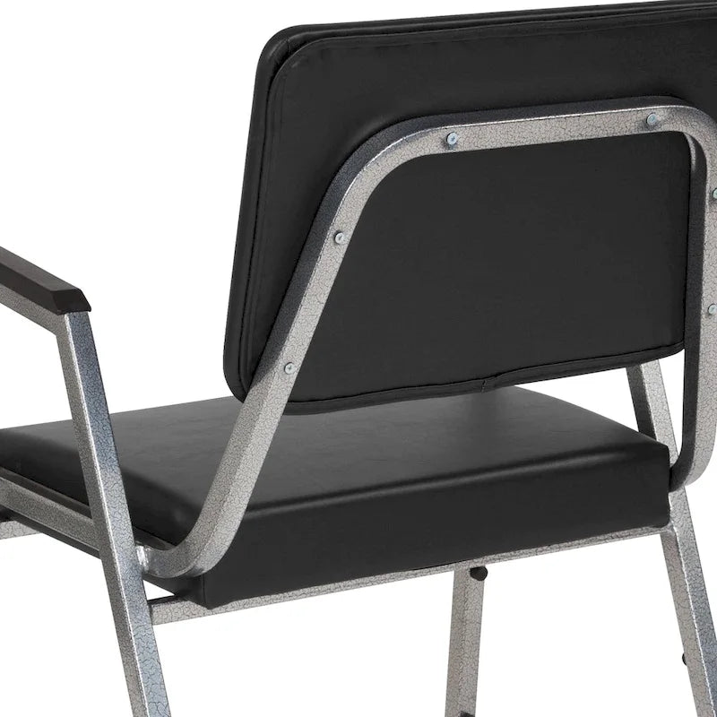 Fauteuil d'accueil médical bariatrique avec capacité de 680 kg et traitement antimicrobien