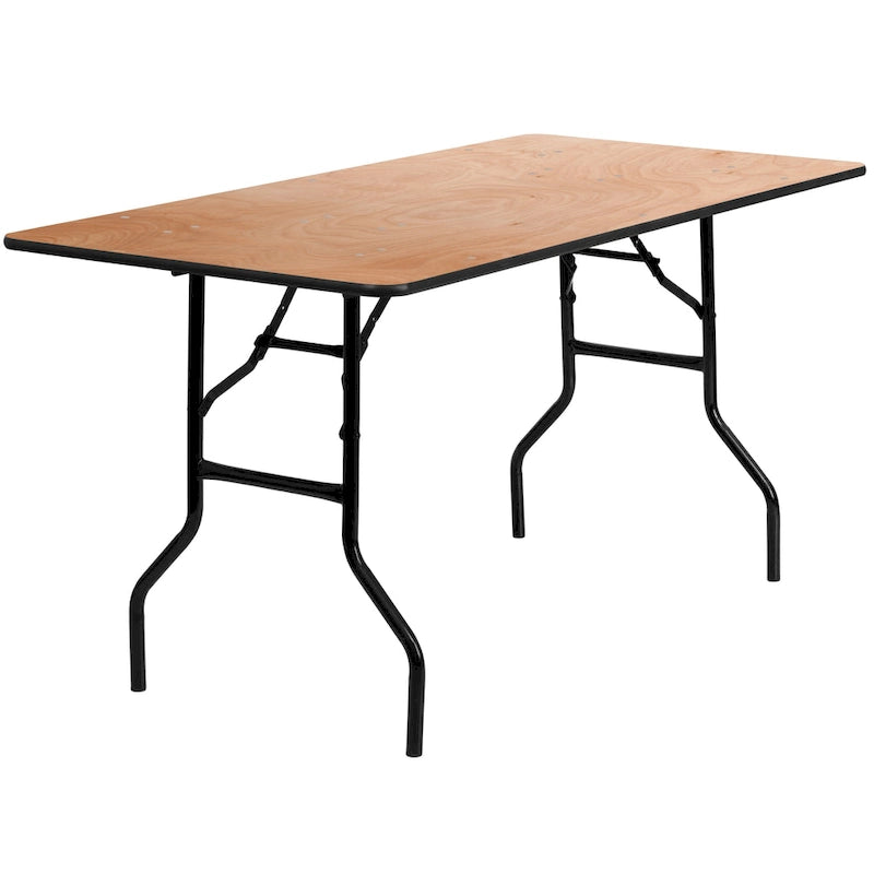 Table pliante en bois naturel