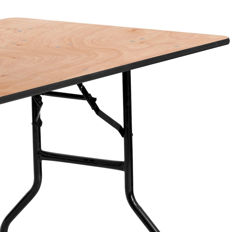 Table pliante en bois naturel