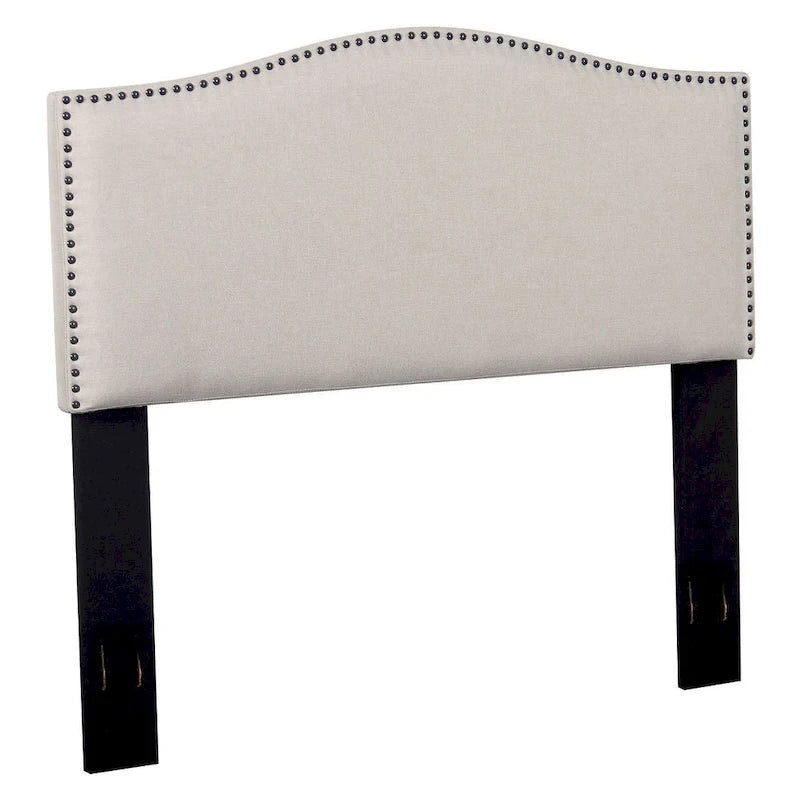 Tête de lit en tissu capitonnée avec clous décoratifs Grand lit/Très grand lit