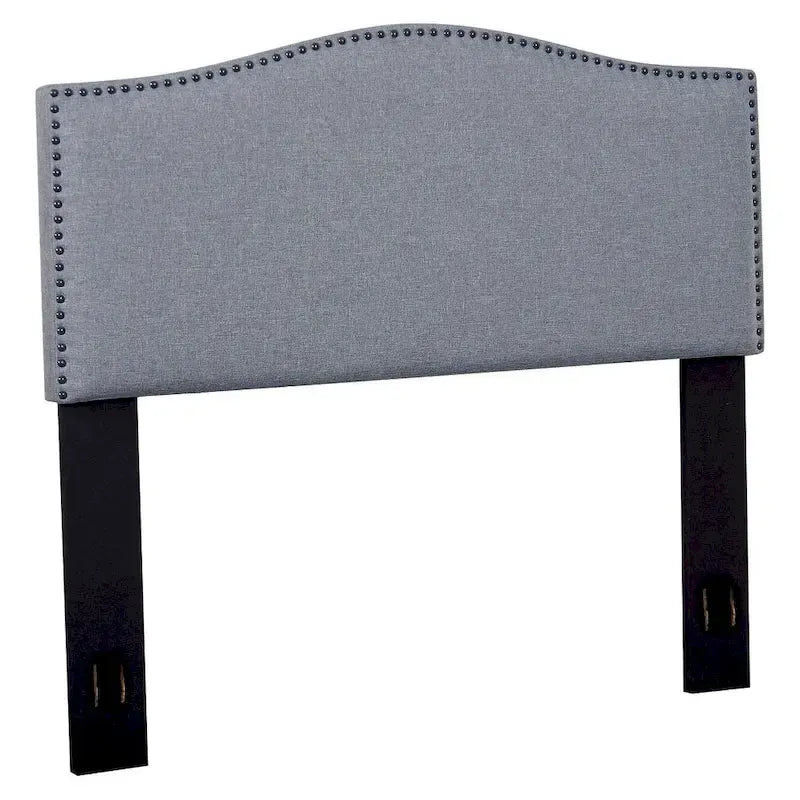 Tête de lit en tissu capitonnée avec clous décoratifs Grand lit/Très grand lit