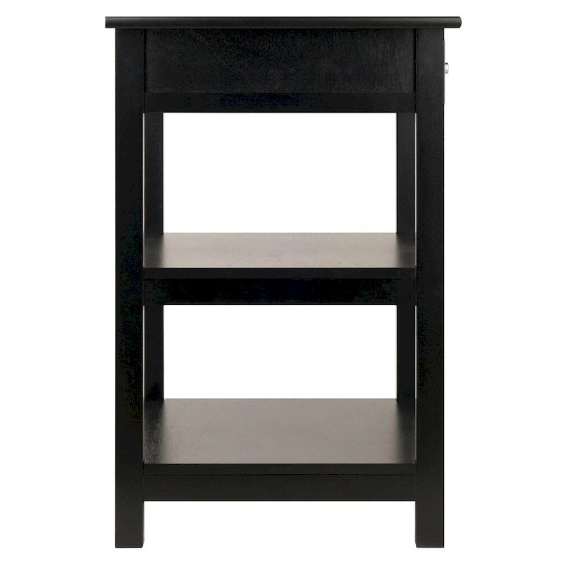 Meuble d'imprimante noir Porch & Den Bertha
