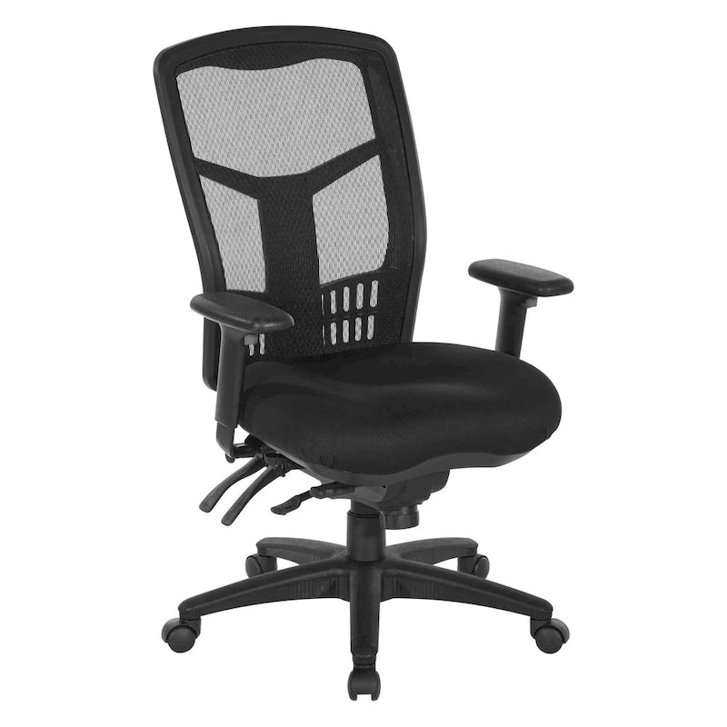 Chaise de bureau Pro-Line II ProGrid noire respirante à dossier fixe