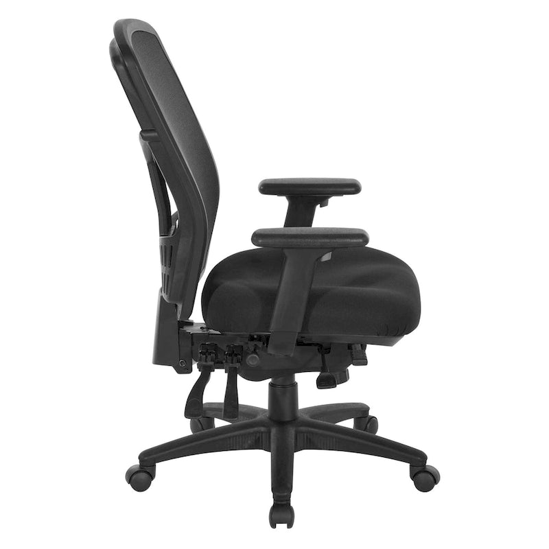 Chaise de bureau Pro-Line II ProGrid noire respirante à dossier fixe