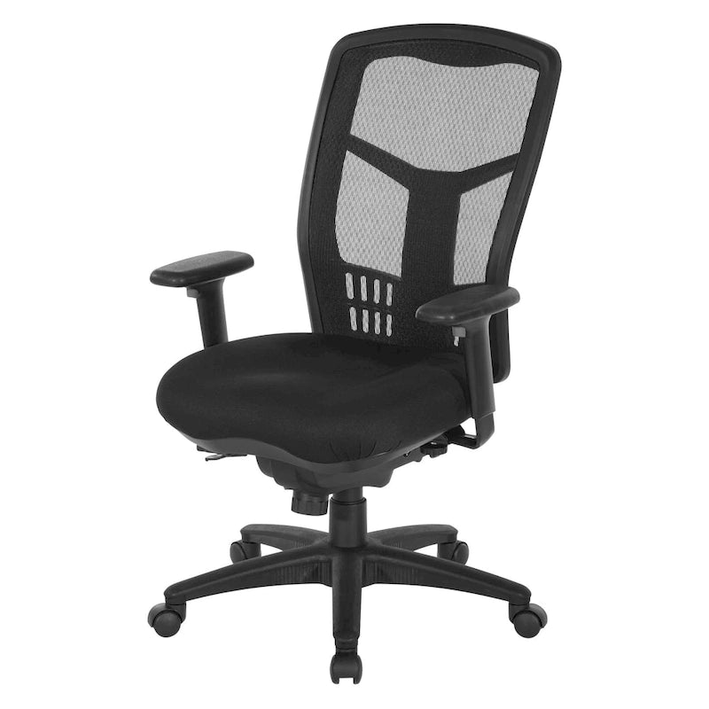 Chaise de bureau Pro-Line II ProGrid noire respirante à dossier fixe