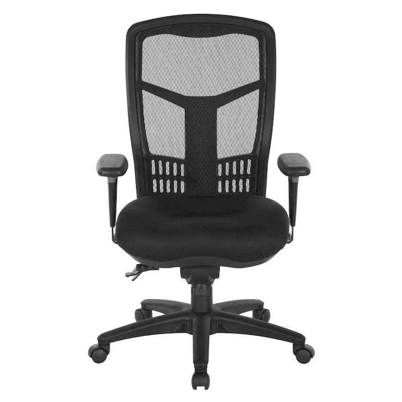 Chaise de bureau Pro-Line II ProGrid noire respirante à dossier fixe