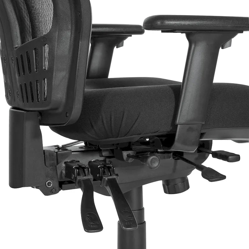 Chaise de bureau Pro-Line II ProGrid noire respirante à dossier fixe