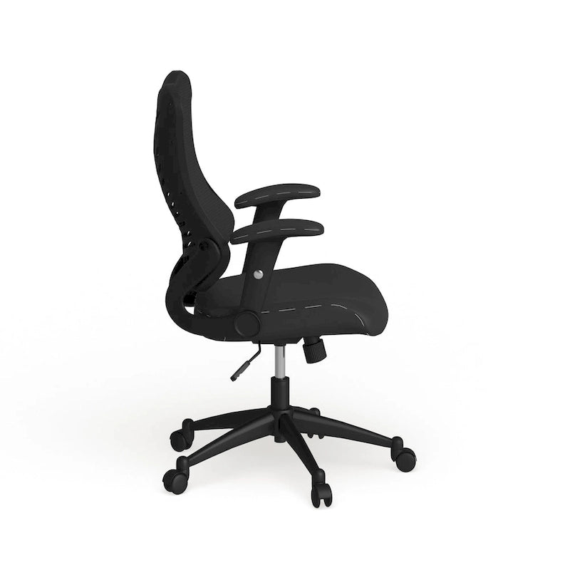Chaise de bureau ergonomique pivotante de direction haut de gamme avec accoudoirs réglables