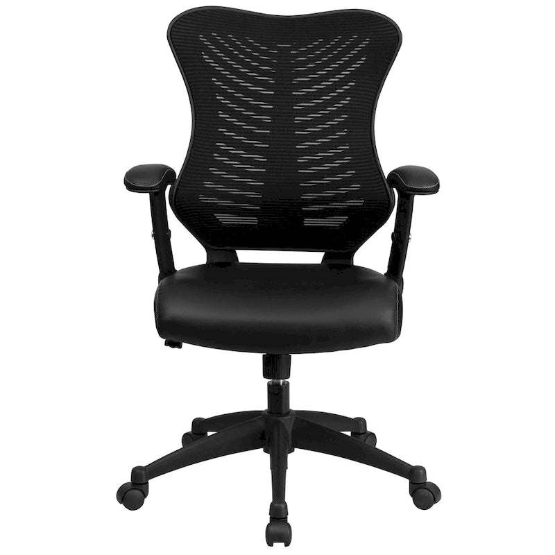 Chaise de bureau ergonomique pivotante de direction haut de gamme avec accoudoirs réglables