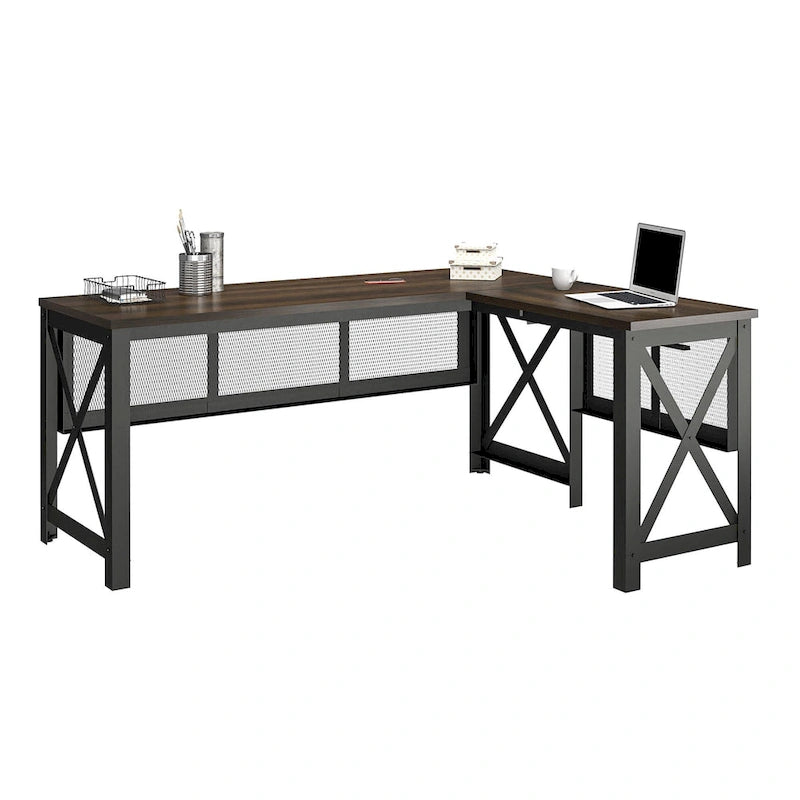Bureau en L avec plateau relevable Leighton d'Avenue Greene