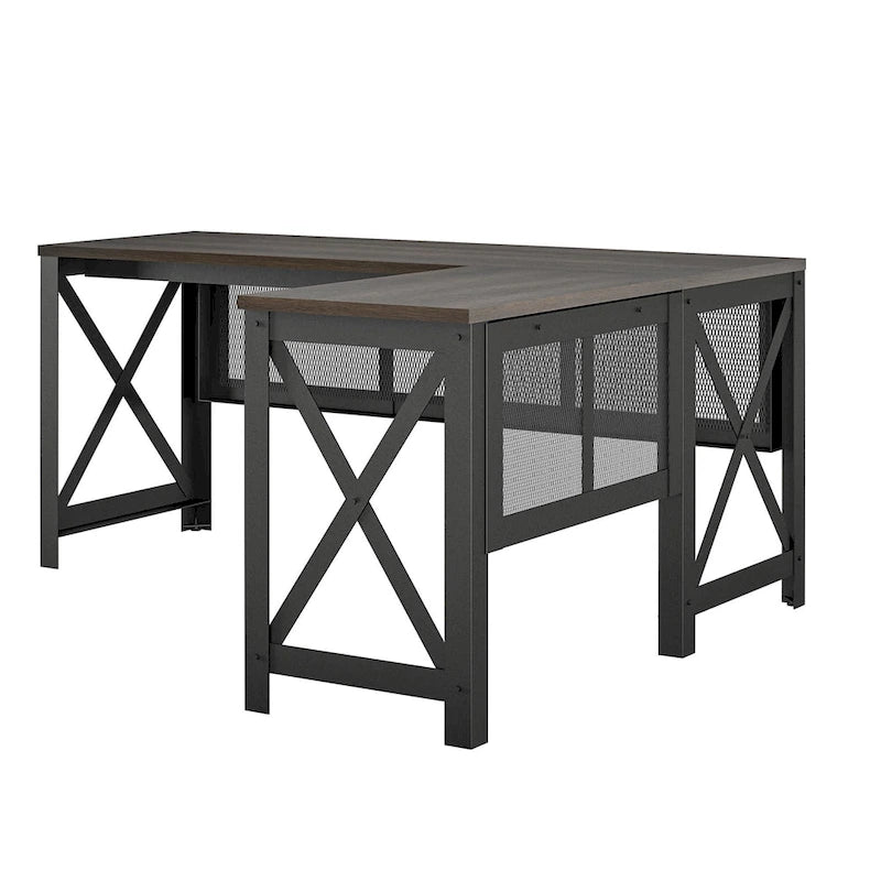 Bureau en L avec plateau relevable Leighton d'Avenue Greene