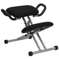 Fauteuil de bureau ergonomique à genoux avec poignées en tissu
