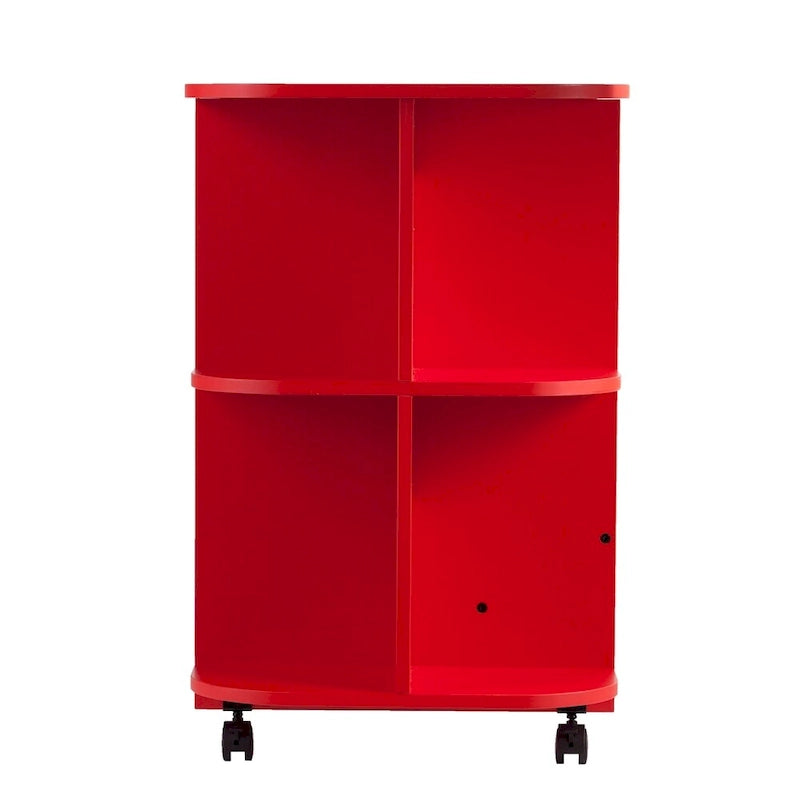 Table de couture/station de bricolage pliante roulante rouge Eastwick Farmhouse de SEI Furniture