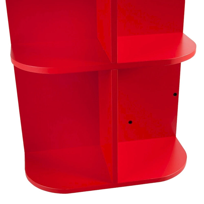 Table de couture/station de bricolage pliante roulante rouge Eastwick Farmhouse de SEI Furniture