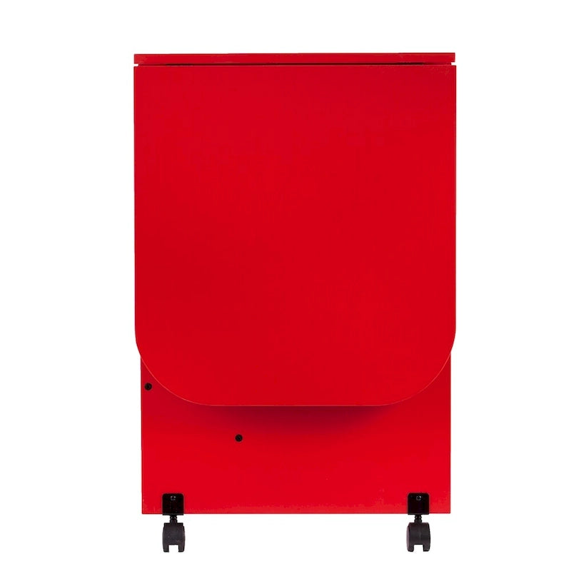 Table de couture/station de bricolage pliante roulante rouge Eastwick Farmhouse de SEI Furniture
