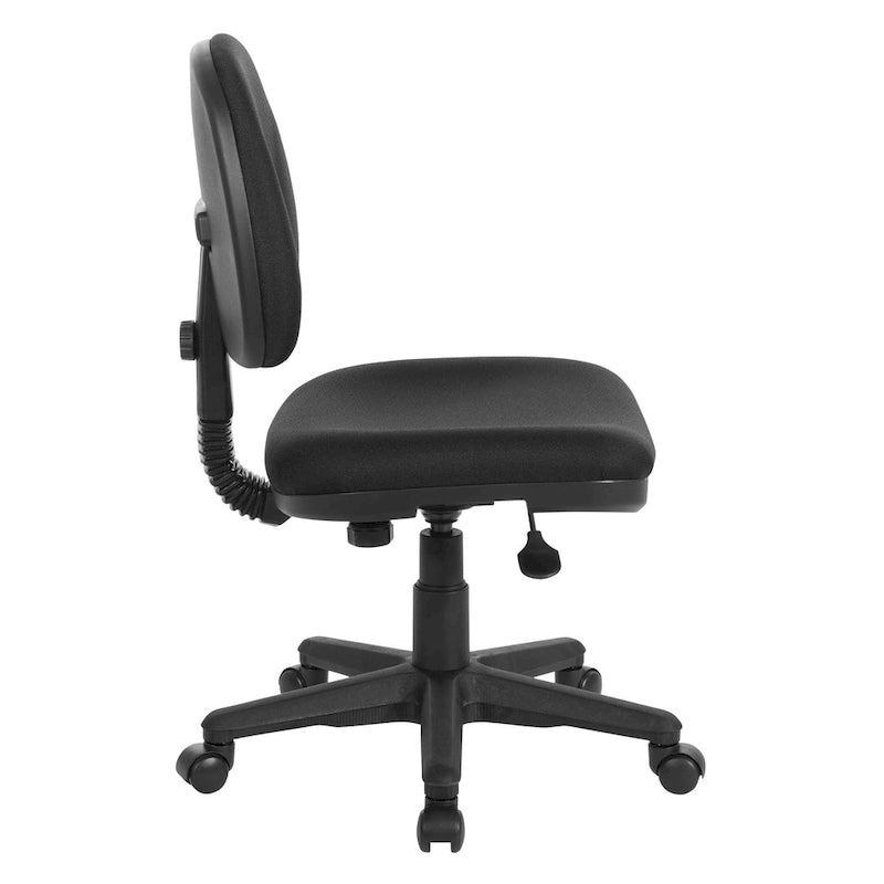 Chaise de travail sculpturale sans accoudoirs