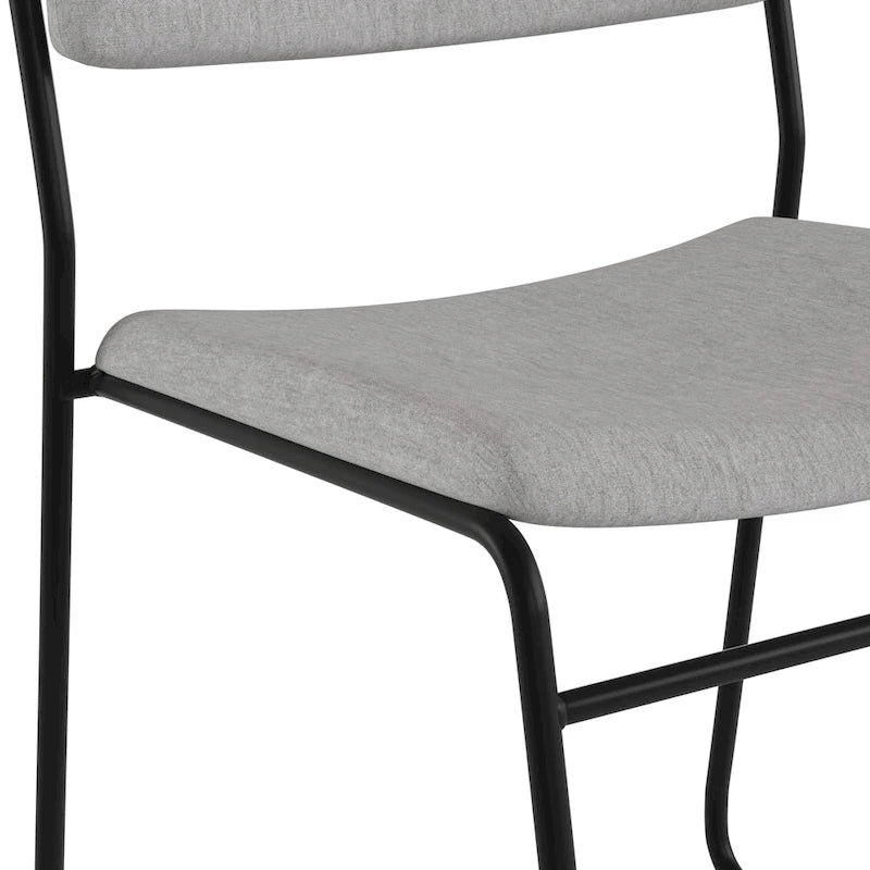 Chaise empilable haute densité d'une capacité de 227 kg avec piètement luge