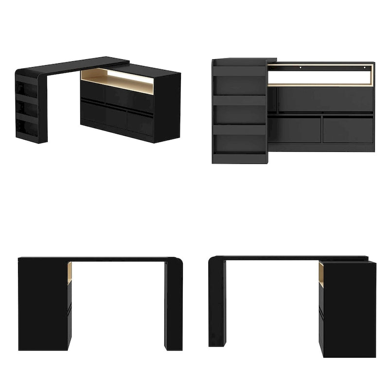 Table de maquillage de bureau Meuble multifonctionnel pour cuisine, chambre