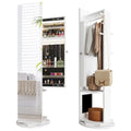 Moasis 66H Armoire à bijoux avec miroir pleine longueur et serrure sur pied