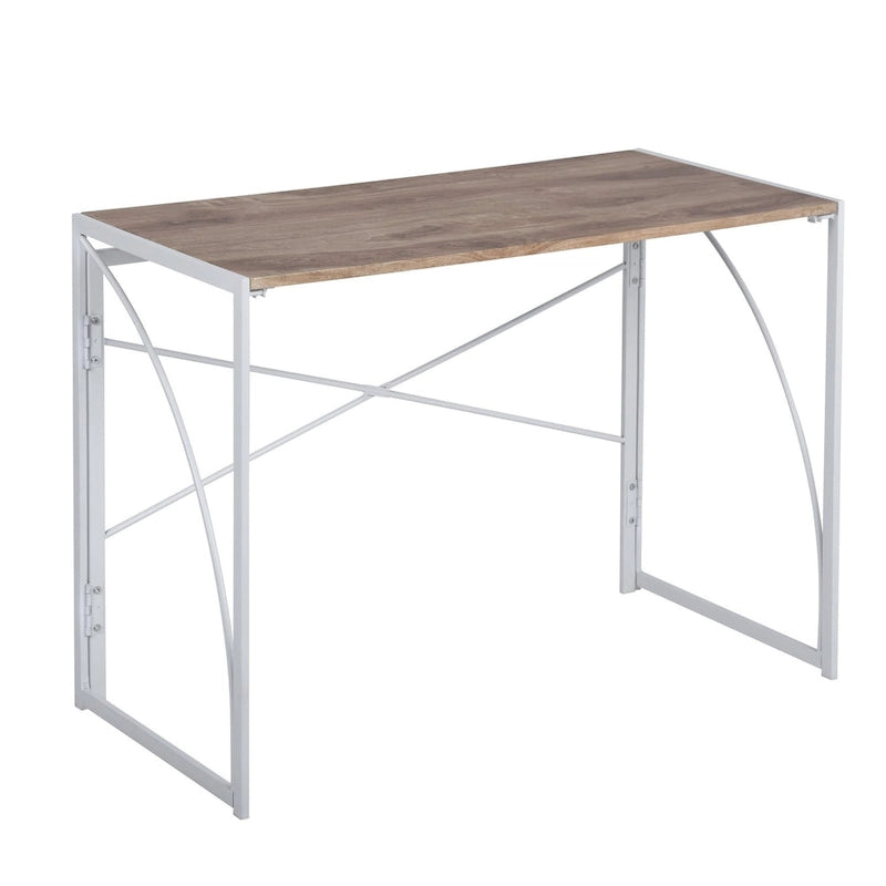 HomyLin 39 Bureau d'étude et d'écriture simple pliant, Aucun assemblage requis
