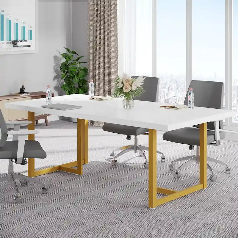 Bureau d'ordinateur exécutif de 70,8 pouces pour bureau à domicile