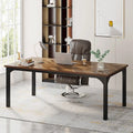 Bureau de direction de 70,8 pouces, grand bureau d'ordinateur de bureau